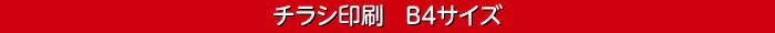 チラシ印刷B4サイズ